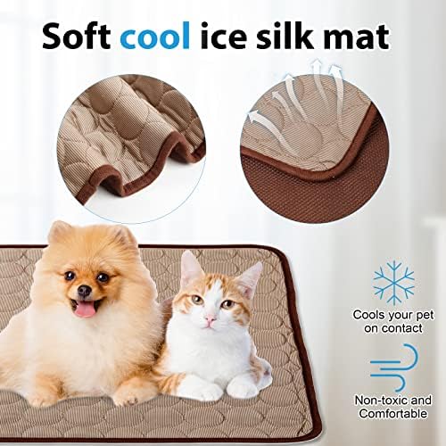 Pas za hlađenje psa za kućne ljubimce-ledene svilene jastučiće, ljetne pse jastučići za hlađenje pasa,