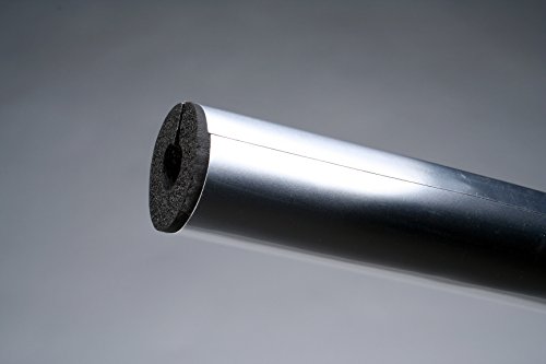 K-FLEX 6RYL048048AL PVC Clod Al Tube, 1/2 Nominalni ID izolacije, 3 'dužina, 1/2 debljina zida, srebrna
