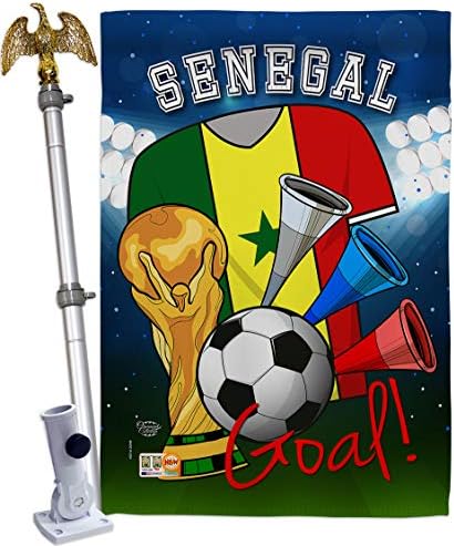 Svjetski kup Senegalne zastave Senegalese Naslovnica Soba Wall Art Patio Torch travnjak Popis zastava Popis