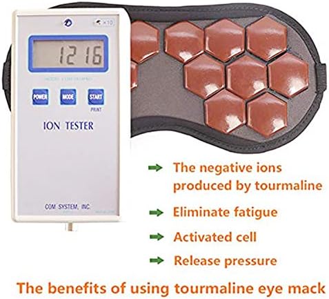 TOUMALINE terapije toplotno spavanje za oči za oči za suho oči Anti stresno opuštanje lica Health Massager Prirodna maska ​​za spavanje jade