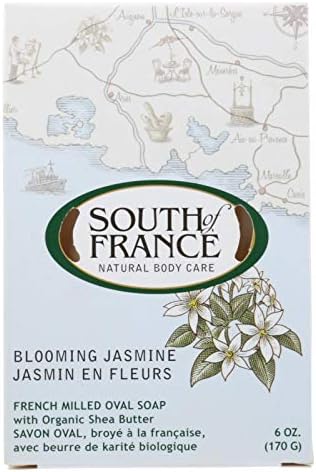 Francuski mljeveni Ovalni sapun Cvjetajući Jasmin južno od Francuske 6 oz Bar sapun