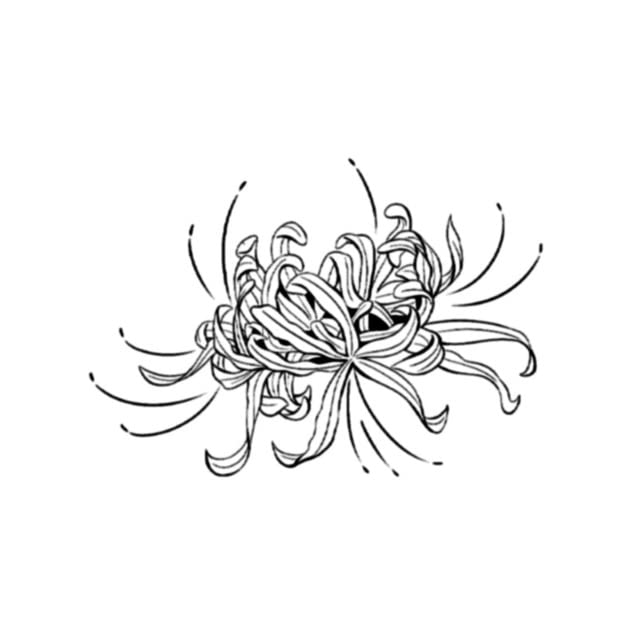 5 listova vodootporna privremena tetovaža crna i bijela skica biljna cvijeća uzorak rukom Jednokratna