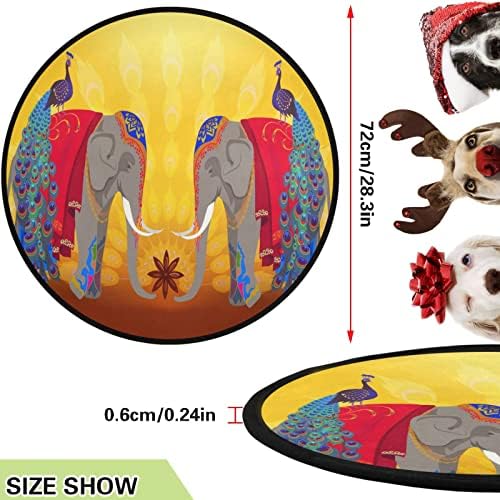 Vissunny Christen Tree Mat India Design Elephant Tree stalk mat Podni zaštitnik upijajući stalk za stalak