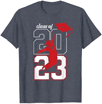 Muška Klasa 2023 T-Shirt Senior Grad Jumping Mature T-Shirt