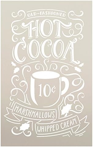 Hot cocoa Stencil by StudioR12 / Mylar šablon za višekratnu upotrebu | tipografija, Umjetnost riječi,