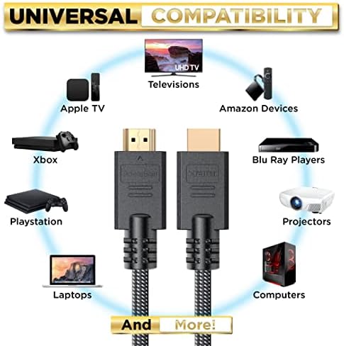 Powerbear 4K HDMI kabel 10 FT & 15 FT paket