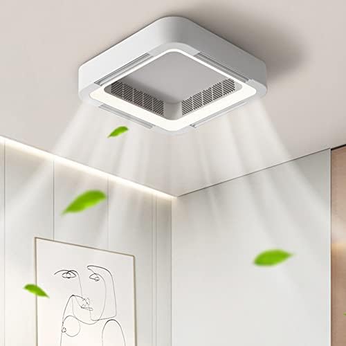 Dlsixyi Moderni stropni ventilator sa lampicama - daljinski upravljač 58cm kvadratni stropni ventilatori sa
