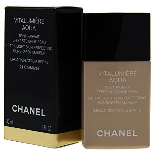 Chanel Vitalumiere Aqua Ultra lagana šminka za usavršavanje kože SPF 15-121 karamela ženska Fondacija