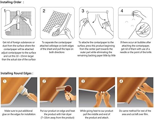 SimpleLife4U Samoljepljiva obloga od samoljepljivih namještaja papir za prekrivanje matičnih ladica za kućne