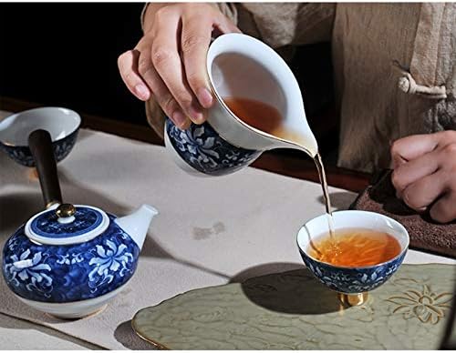 PDGJG 8PCS ručno rađen porculan glazura u boji čaj za čaj Health Teanet Veliki kapacitet čajnik
