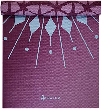 Gaiam Yoga Mat-Premium 6mm Print reverzibilna ekstra debela neklizajuća Vježba & fitnes prostirka