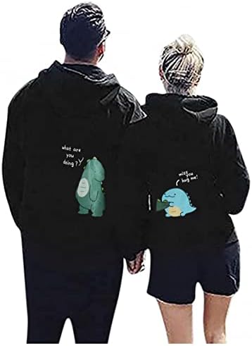 XBKPLO parovi Hoodies pulover Hoodie predimenzionirana dukserica za žene Unisex-trenirke za odrasle koje odgovaraju odjeći za parove
