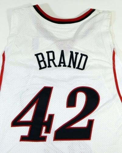 2008-09 Philadelphia 76ers Elton Brand # 42 Igra izdana Bijeli dres 60. P 4 - NBA Igra koja se koristi