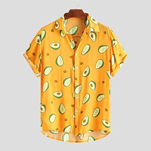 XXBR Ležerne prilike na havajskim majicama za muške, ljetni kratki rukav dolje majica smiješna