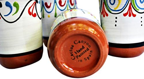 Kaktus Canyon Keramika španjolska Terracotta 5-komadni set, bijeli
