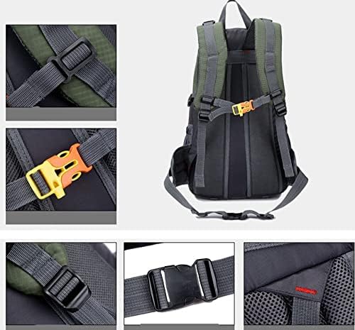 UKBYN Crni vodootporni planinarski ruksak za muškarce Travel 35l Lagani planinarski dnevni paket