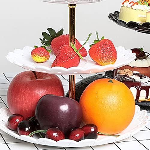 Candy Dish Za Prazničnu Zabavu Troslojni Voćni Tanjir Desert Candy Dish Cake Stand Samopomoć Prikaz Posuda Za