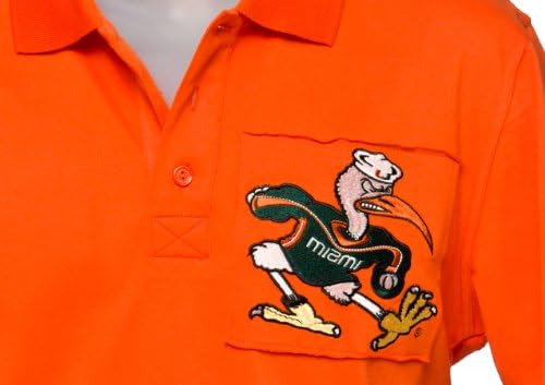 Leteće boje NCAA Miami Hurricanes Muška ovratnik stipendista Polo majica