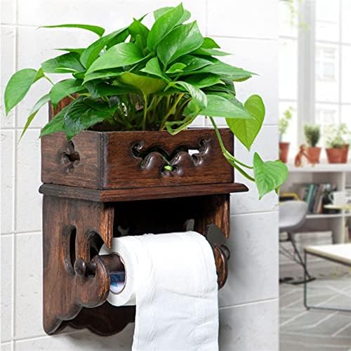 AKNHD držač toaletnog papira držač tkiva stalak za odlaganje bez probijanja drveta