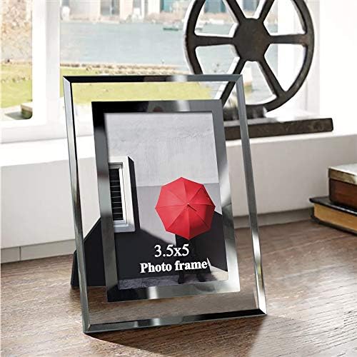 Giftgarden 3.5x5 Frame slike Modern 3,5 prema 5 staklenih okvira za prikaz tablice za fotografije, 2 pakovanje