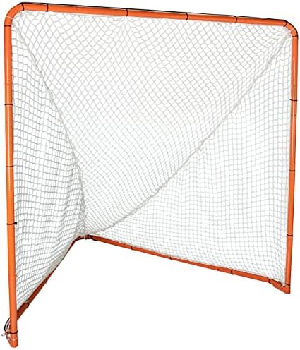 EZGoal Lacrosse sklopivi gol, 6 x 6 stopa, narandžasta