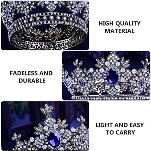 Lurose barokna Vintage Queen kruniše vještački dijamant kristal Retro svadbene vjenčane krune