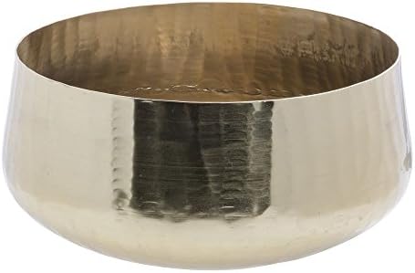 Zlatna metalna zdjela naglasak - 16 1/2 dia x 8 h