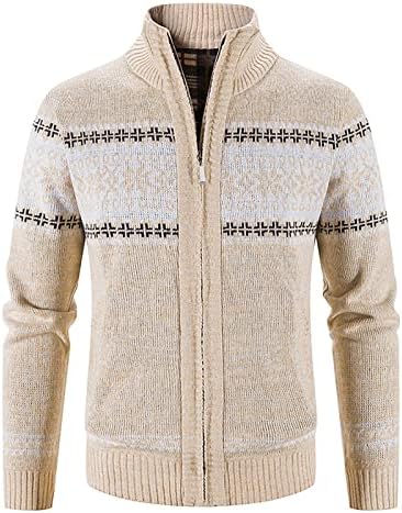 Dudubaby jesen i zimski muški modni kardigan topli džemper sa kapuljačom