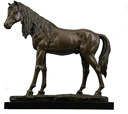 Shtone konjske brončane statue skulpture metalna figurica za figurice za domaće dekor YDW-210
