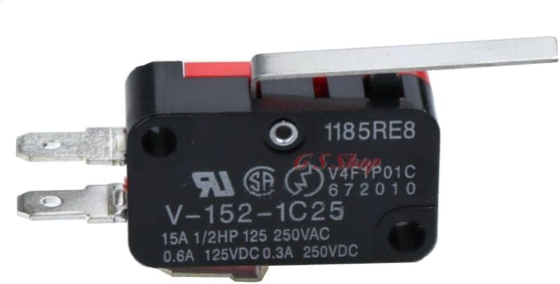 10 kom Micro R granični prekidač poluge SPDT Normalno otvoren/zatvoren V-152-1C25