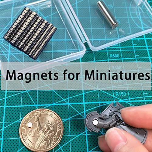 200 MEALOS Mini magneti-100kom 3X1mm , 50kom 4x2mm, 50kom 5x2mm - sitni tanki magneti za minijature mali Model hobi zanati-mali okrugli mali magneti kombinovano pakovanje