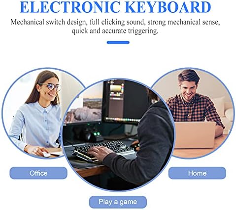 SOLUSTEME mehaničke tastature tastature 3pcs Gaming tastatura Svjetlosna tastatura Mehanički