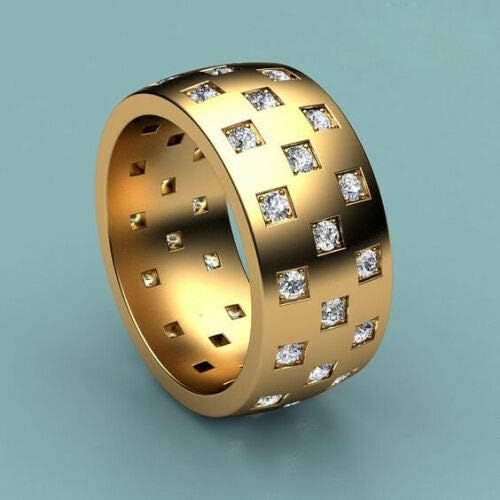 Ploy Pailin ženski muški 18k žuti zlatni bijeli safirni prsten zaručnički vjenčani nakit prstenovi