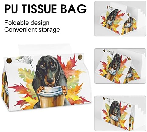 Maple listovni pas tkiva PU kožna držač za salvete za stolni stol CounterTop Home uredski automobil