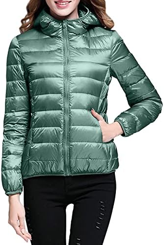 Ženska jakna Zimska topla labava fit lagana kapuljača sa džepovima Zip up vanjske čvrste hladne