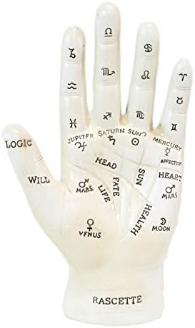 Poklon EBROS Drevni mistični psihički Fortune Teller Chirology Palmystry Hand Palm sa linijama i simbolima