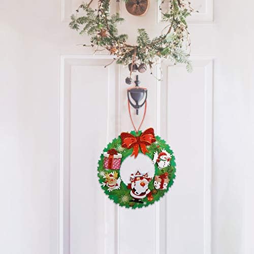 Kisangel jaslice dekoracije 3kom Božić vrata vješalica znak Santa Claus vijenac zid vrata prednji trijem vješalica