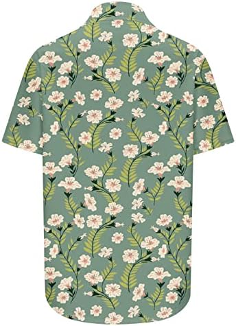 Bluze za žene 2023. ljeto oblikovanje poklopca kratki rukav bluza na vrhu modne cvjetne print casune majice