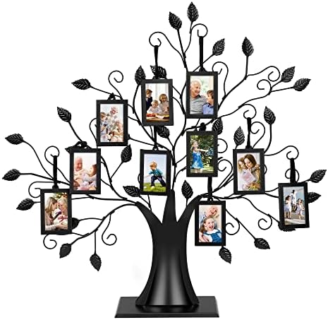 Upsimples Obiteljski okvir okvira sa 10 visećih ploča za slike Okviri za slike drži 2x3 fotografije,