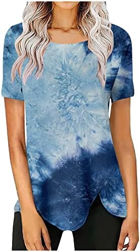 Ženski vrhovi za ljeto 2023. modne majice s kratkim rukavima Casual plus veličina labava bluza sa
