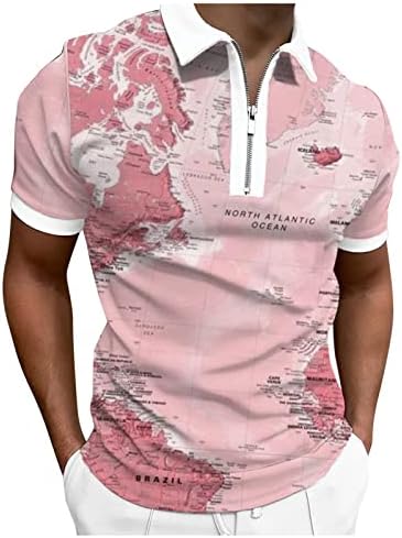 RTRDE muške polo majice rukava s gumb-dolje Odjeća za ispis Odjeća modne dizajnerske ležerne košulje