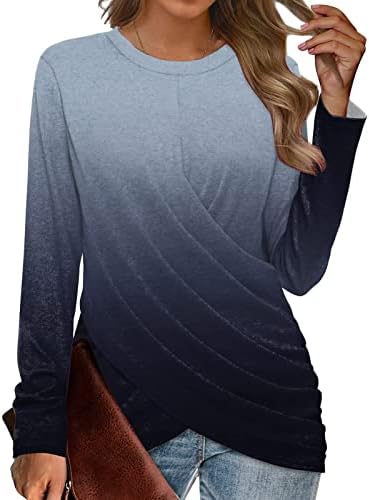 PXLOCO Fall bluza Cute Crewneck Dukseri za žene Ženske modne bluze s dugim rukavima Labavi džemper