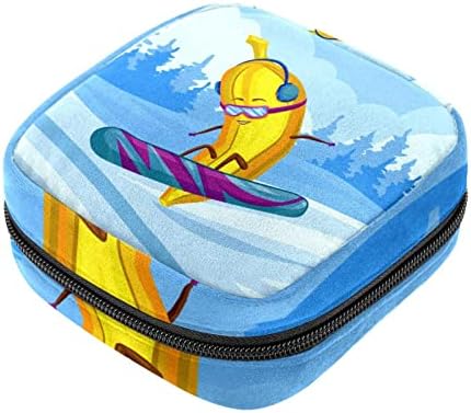 Plava torba za skijanje na banani, kozmetička torba, Prijenosna toaletna torba za žene i djevojčice
