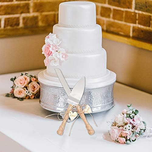 Senover Rustikalni love znak svadbene torte nož i server, nož za svadbene torte poslužuju, rustikalni