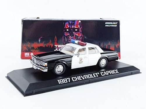 1987 Chevy Caprice Metropolitan Police crno-bijeli Terminator 2: Film Sudnjeg dana 1/43 Diecast Model
