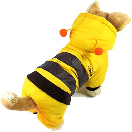 Malalee_lucky_store xy000132-l mali pas pčelini kapuljač kostim odijelo, žuti, veliki