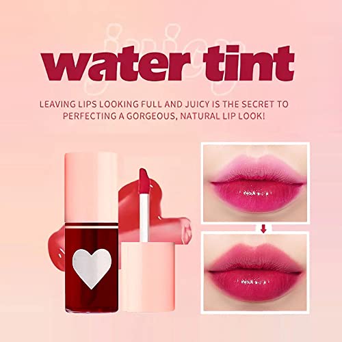 Set boja za usne u 6 boja, korejski sjaj za usne Plumping lip Tint Watery Stain, višenamjenska nijansa