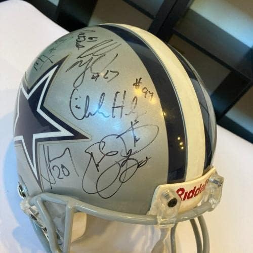 1995 Dallas Cowboys Super Bowl Champs tim potpisao autentičnu kacigu PSA DNK COA-autograme NFL kacige