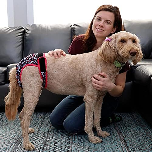 Leekalos višekratne perive pelene za pse ženske-visoko upijajuće pseće pelene - veličine podesive pelene za štene