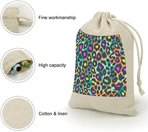 Neonske životinjske Leopard Print vezice za odlaganje bombona poklon torbice za višekratnu upotrebu sklopivi